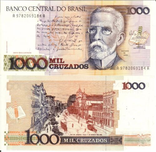Brazil 1,000 Cruzados P-213 UNCIRCULATED