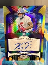 2022 Panini Certified Kayvon Thibodeaux Gold Auto 25/25 #RS-KT Rookie Auto NYG