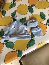 Pure Baby Hat And Mitten Set 3-6 Months