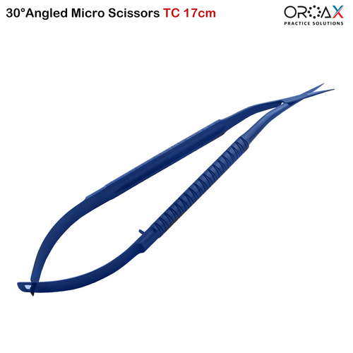 TC 30° Micro Surgical Scissors 17cm Ideal for Fine Tissue Dissection and Surgery - Picture 3 of 3