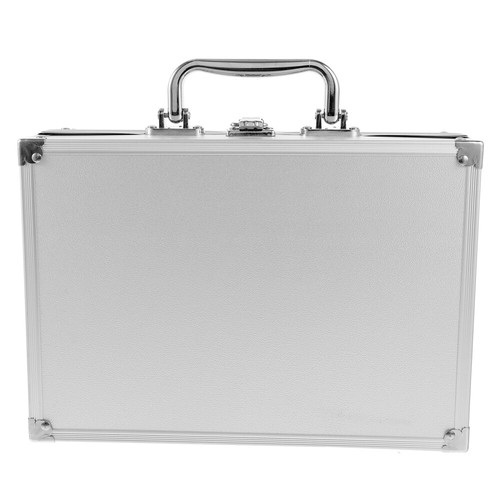 Aluminum Carrying Case Hard Briefcase Instrument Storage Box Man - Picture 12 of 12