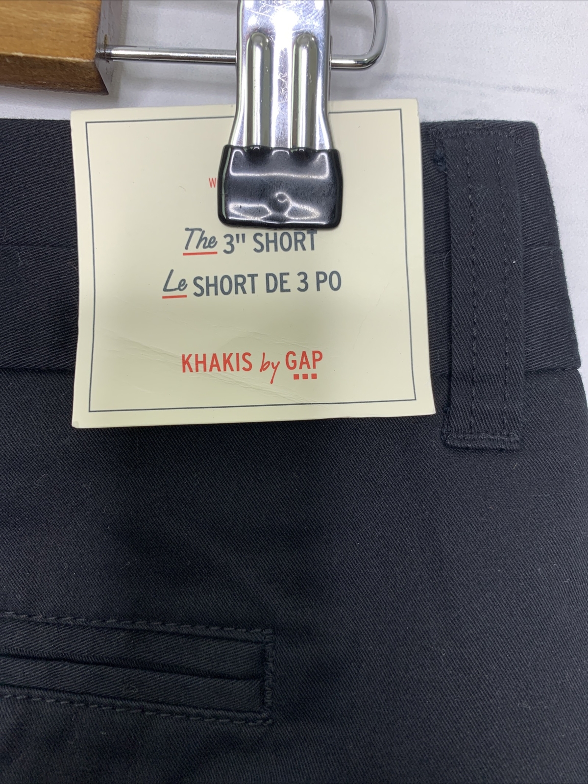 GAP Khakis Womens 4 Black 3” Fitted Shorts NWT image 7