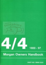 MORGAN 4/4 OWNERS MANUAL OWNER'S HANDBOOK 1800 