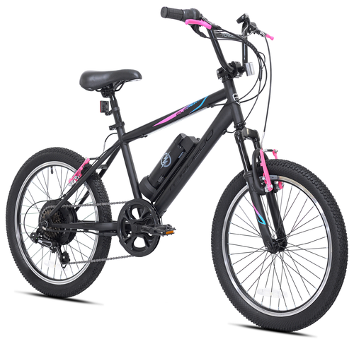 Girls 20 In. Torpedo Kent E-bike Black 