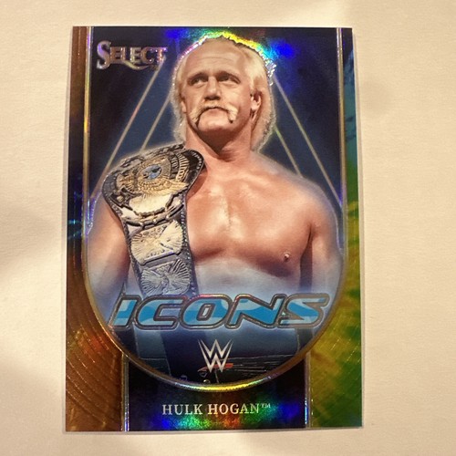 Hulk Hogan [Tie-Dye Prizm] #1 2024 Panini Select WWE Icons card
