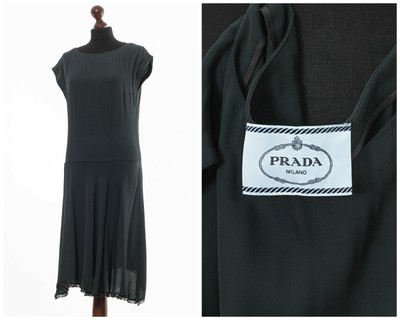prada green dress