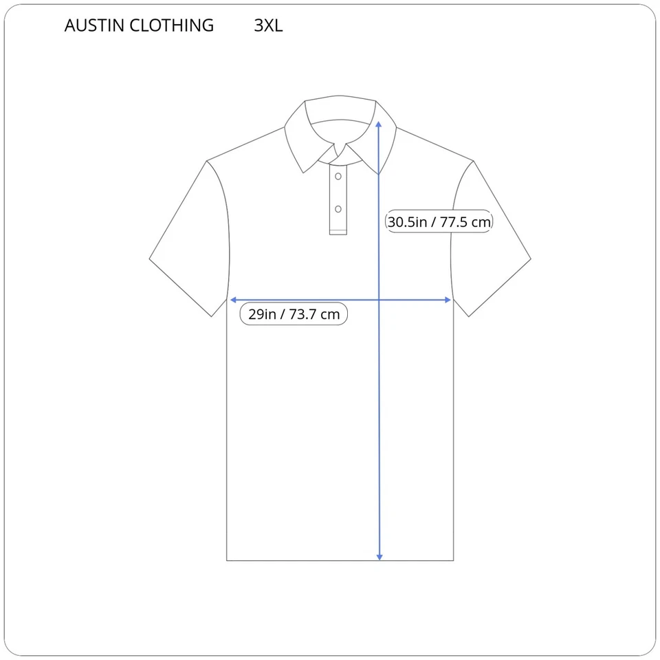 Austin Clothing Co Men Shirt 3XL Polo Short Sleeve Classic Fit Casual Plaid Gray - Imagem 2 de 4