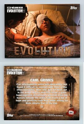 Carl Grimes #13 The Walking Dead Evolution 2017 Topps Trading Card