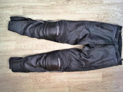 Top PROBIKE Motorrad Leder Hose mit Protektoren Damen Gr. 76 schlank wie NEU!!!