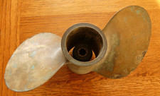 Bronze Boat Propeller Blade Vintage QuickSilver Original Patina (Re-Purpose?)