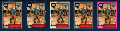 Topps Star Wars Card Trader General Grievous 54321 2019 Base Tier 10 DIGITAL