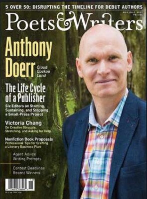 POETS & WRITERS MAGAZINE | ANTHONY DOERR | NOV/DEC 2021
