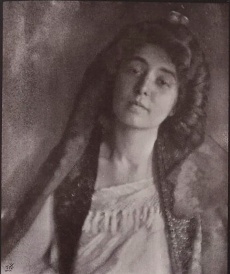 Seltene Vintage Portrait Studie ''M de C'' 1908 von Joseph T Keiley 1869-1914