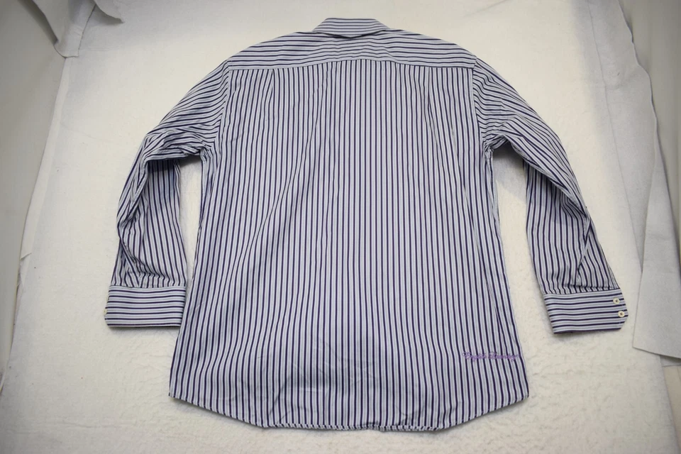 English Laundry Christopher Wicks Floral Puño Abatible Rayas Para Hombre 17.5 34/35 XL Foto 2 de 4