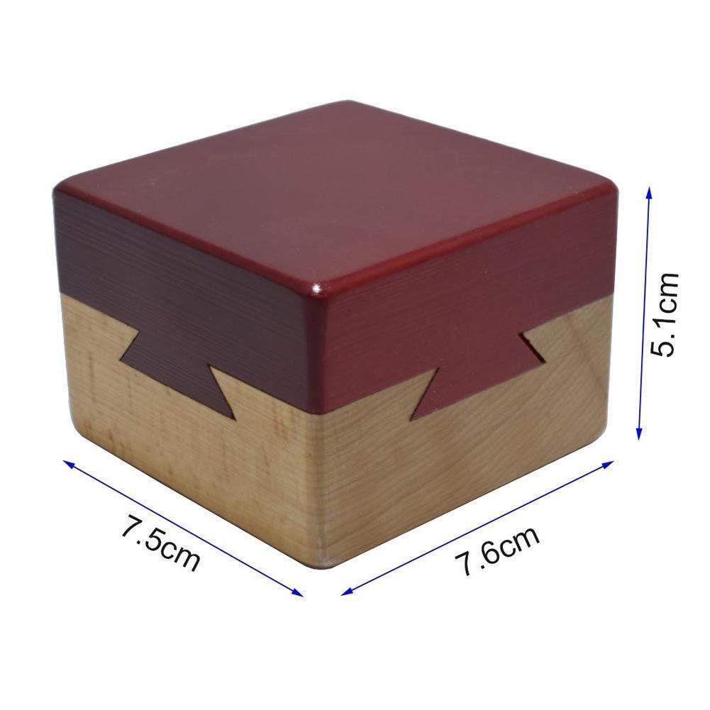 Secret Puzzle Box Brain Teaser Games Wooden Gift Hidden Diamond Jewelry Box  Toys