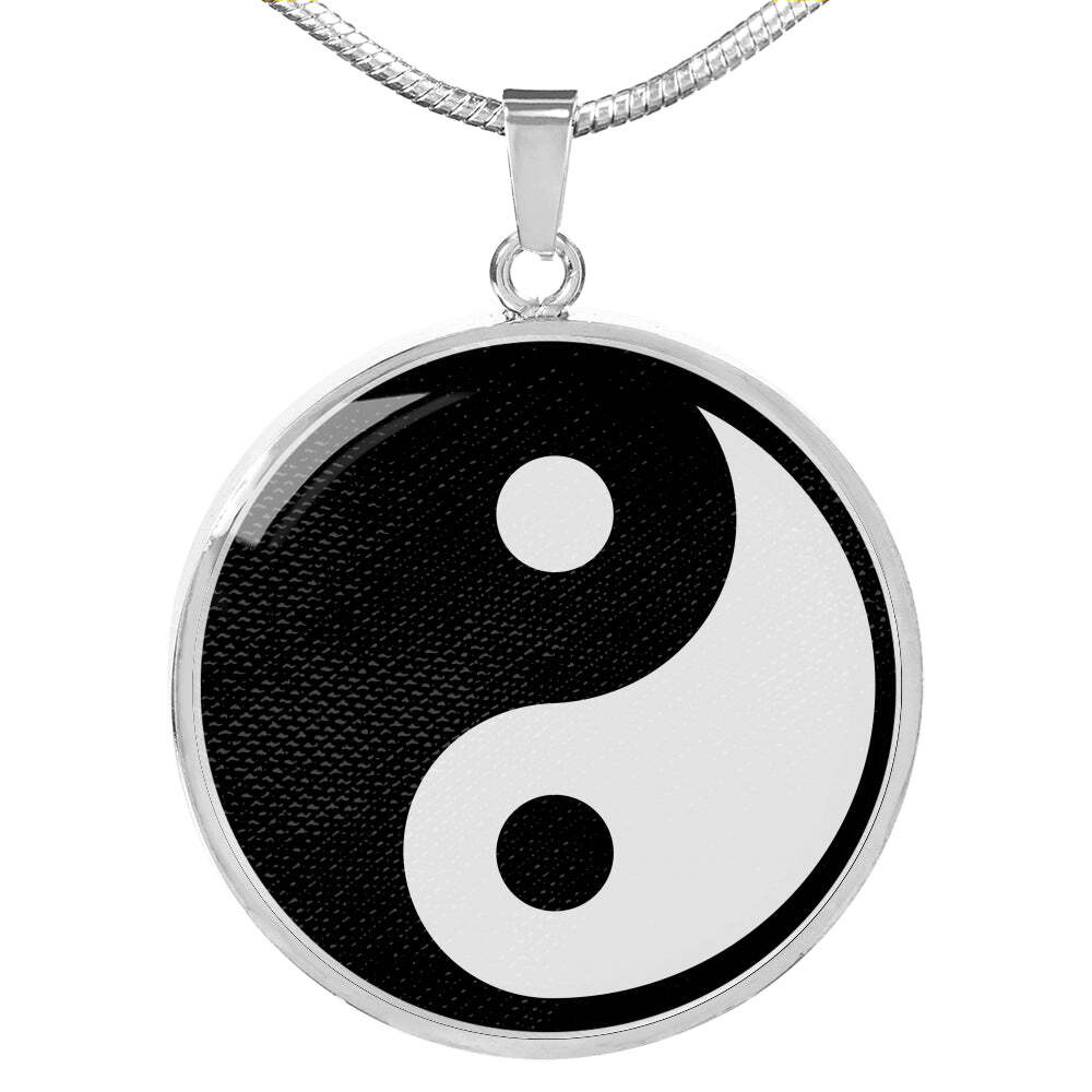YING YANG ネックレス Yin Yang Necklace Yoga Pendant Stainless Steel or 18k Gold