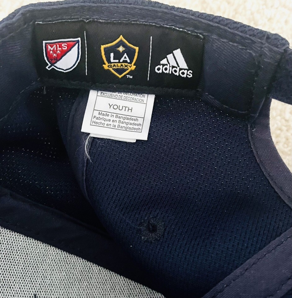 Rare Adidas La Galaxy MLS Baseball Cap Navy & White eBay