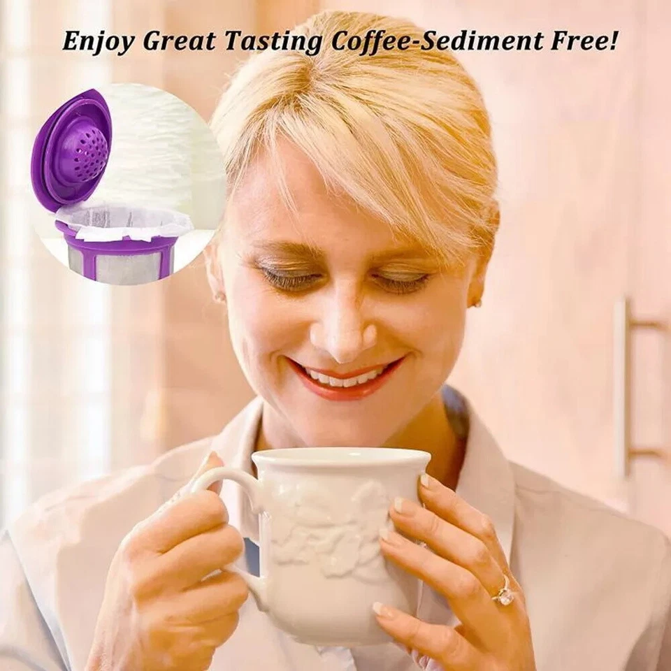 100-500pcs Disposable Cups Coffee Filters Paper Pods Replacement For Cup Filter - Image 3 of 4