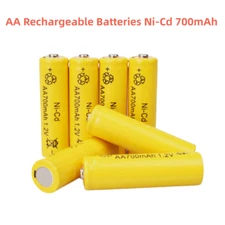 4/8/12/24Pcs  AA Rechargeable Batteries Ni-Cd 700mAh Battery 1.2V NiCd Batteries