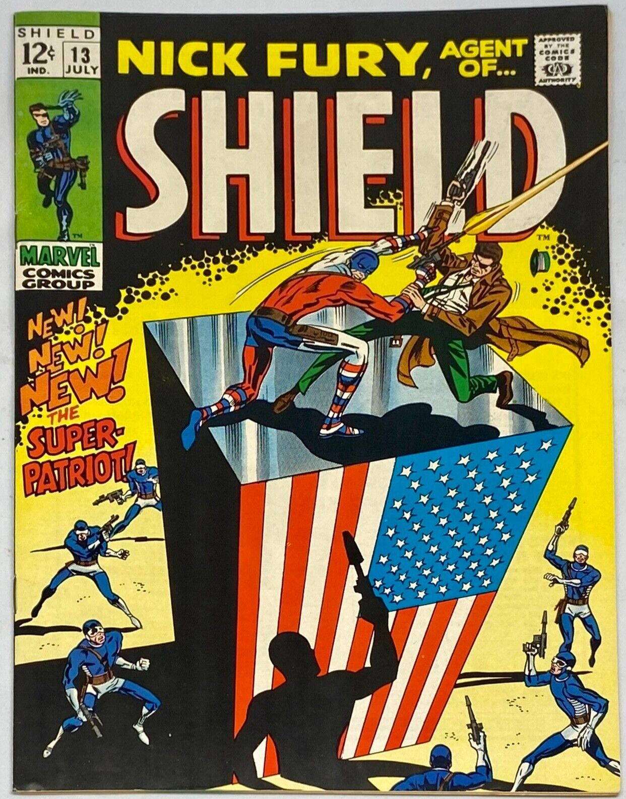 Nick Fury, Agent of Shield #13 7.0 Marvel Comics 1969 1st Super Patriot