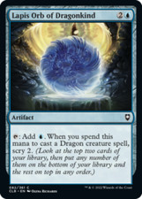 Lapis Orb of Dragonkind NM, English MTG Commander Legends: Battle for Baldur's G