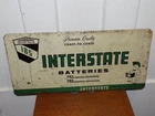 Vintage Interstate Batteries Metal Rack Topper