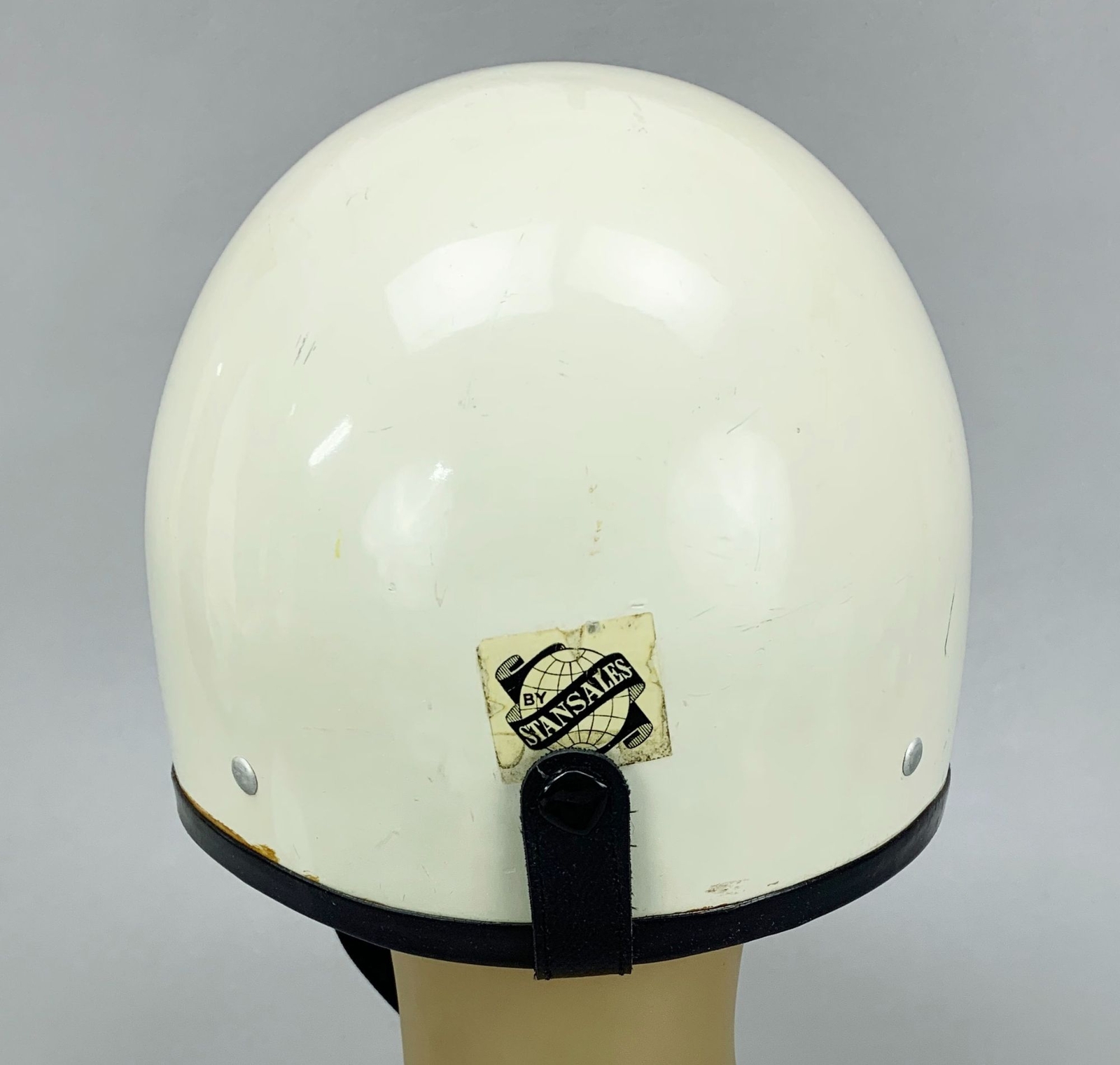 1960s Vintage Motorcycle Helmet by Stansales, Made in Japan, Size