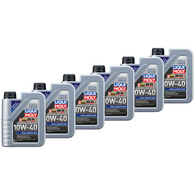 Motoröl MOS2 Leichtlauf 10W-40 LIQUI MOLY 6 X 1 Liter für KIA