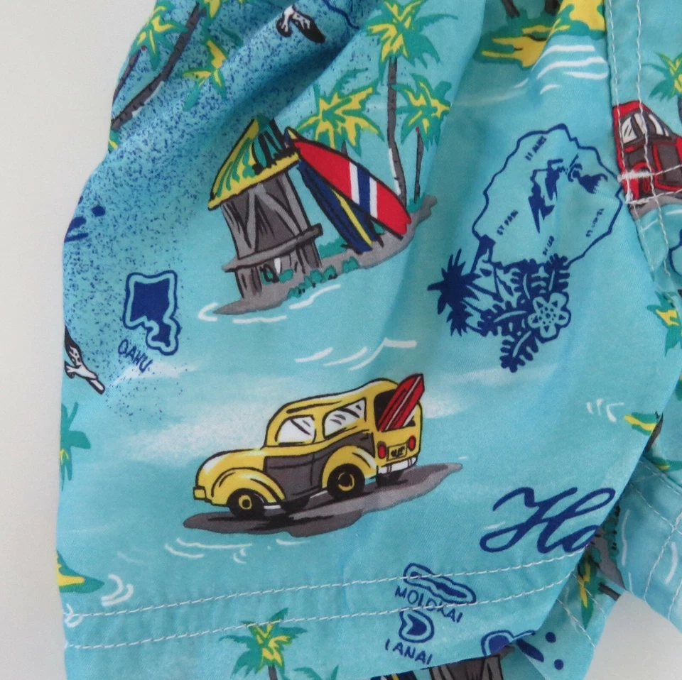 Traje de baño HAWAII para niños 6 meses (Mos) islas hawaianas surf azul Foto 3 de 4