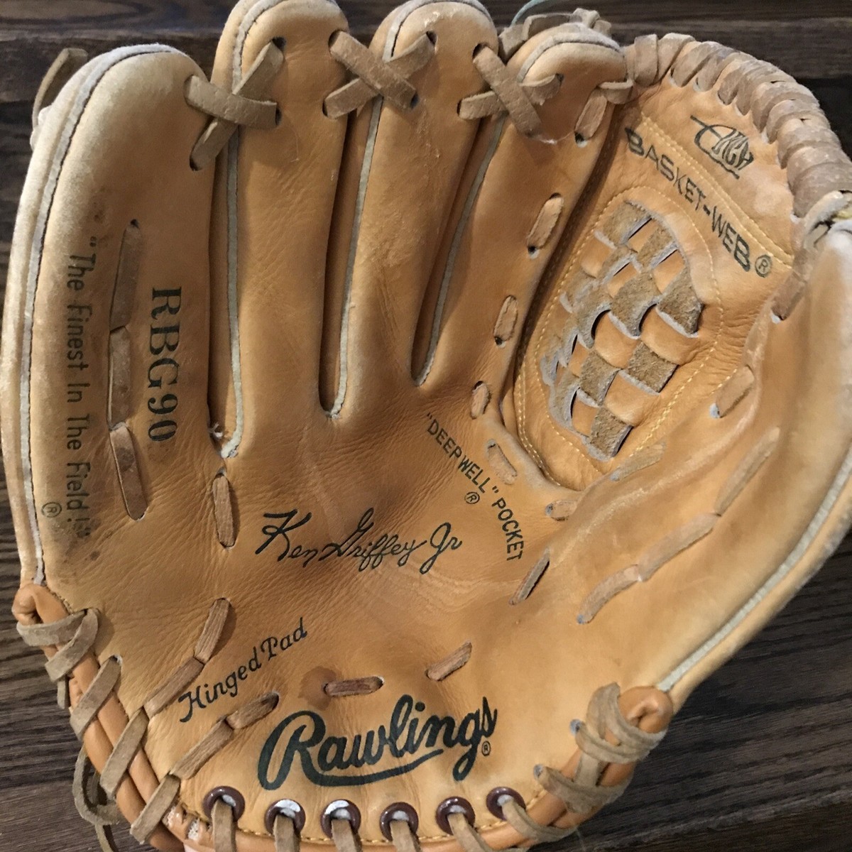 vintage rawlings Ken Griffey jr. kids baseball glove RBG90