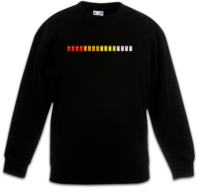 808 Keys Kids Kinder Pullover ADSR Audio LFO Wave DJ Electro Synthesizer Roland