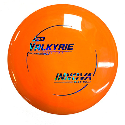 DISC GOLF INNOVA PRO VALKYRIE STABLE LONG DISTANCE DRIVER 163g ORANGE BLUE FOIL