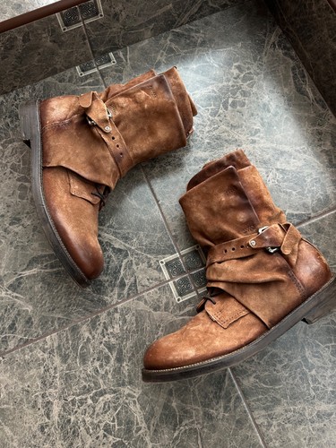 A.S. 98 Brown Leather Ankle Boots with Buckle – Size EU 41 (US 8) - Picture 3 of 16