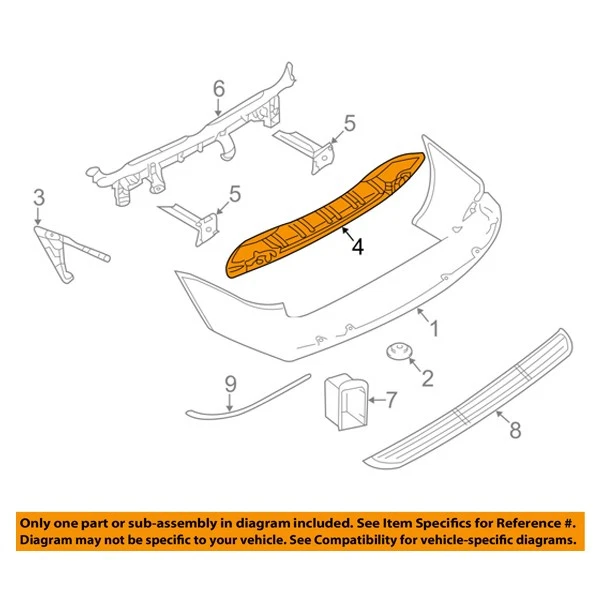 For 05-07 Town Country/Caravan Rear Bumper Reinforcement Impact Bar Crossmember - Изображение 4 из 4