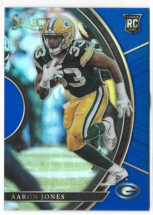Aaron Jones 2017 Panini Select Blue Prizm RC #/149
