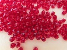 Full pack 360 Swarovski round faceted 1/2 drilled beads 4mm Siam. #5080