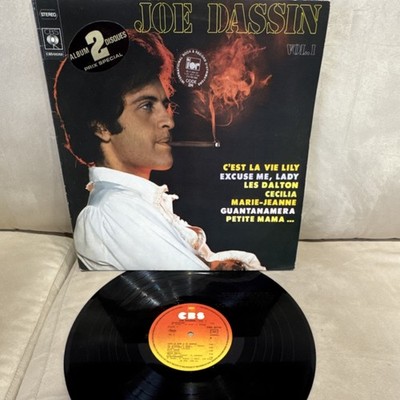 Joe Dassin Vol. 1 Vinyl Double LP CBS Chanson 1970s 12'' 33 RPM Cardboard Sleeve