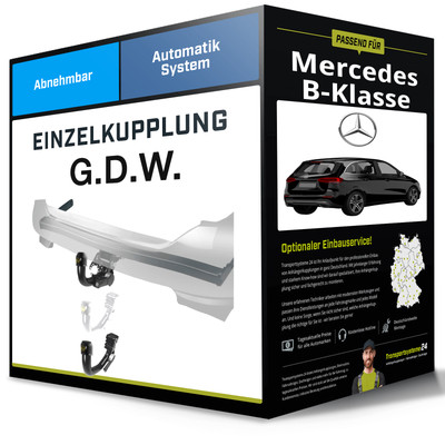 Abnehmbare Anhängerkupplung für MERCEDES B-Klasse 01.2019-jetzt Typ W247 G.D.W.