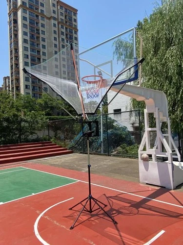 Basketball Rebounder Shot Trainer Rebounder Net Return System w/ Rotating Track