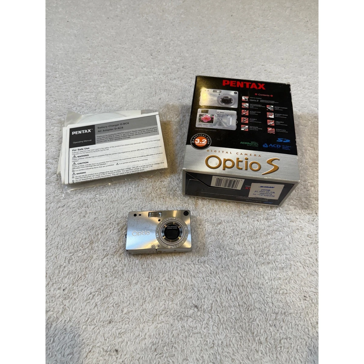 PENTAX Pentax Optio S Digital Cameras for Sale | Shop New & Used