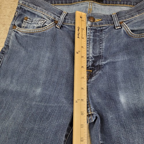 7 For All Mankind Jeans Mens 32x28 Blue Medium Wash Stretch Slimmy - Picture 10 of 12