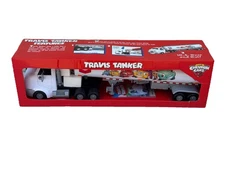 THE CHEVRON CARS "TRAVIS TANKER" 2005 Truck & Tanker Trailer with Decals ~ NIB