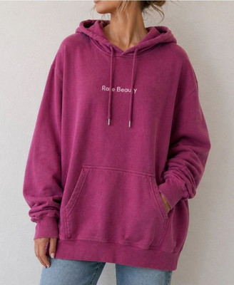 Rare Beauty Selena Gomez Oversized Hoodie Merlot Red Women XL Sweatshirt