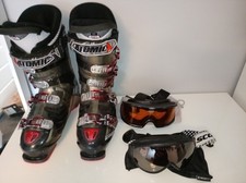 Ski boots Atomic Hawk 80 plus Scott and uvex Goggles