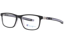 Champion Clutch C01 Eyeglasses Frame Youth Boy's Black/Crystal Full Rim 49mm