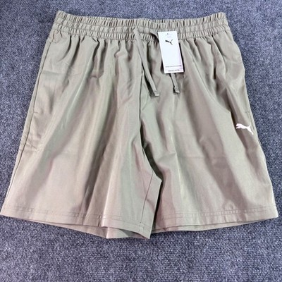 Puma Accelerate Woven Shorts Mens Large Velvet Moss 7in 690377-03 New With Tags