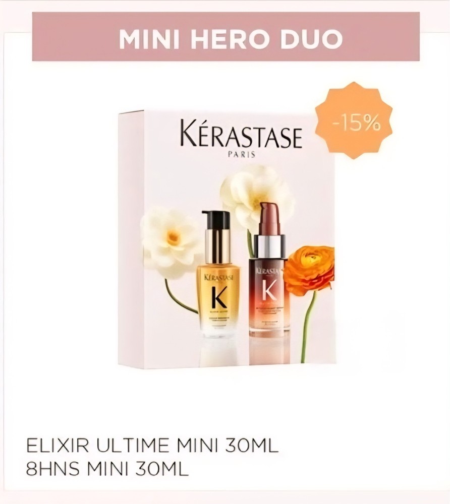 Kérastase Coffret Duo Mini Héros 2026 Anti Anti-Frisottis Cheveux Secs et Réparation Nuit Anti-Casse