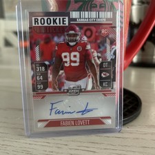 2024 Contenders Optic - Rookie Ticket Autographs Fabien Lovett #195 (AU, RC)
