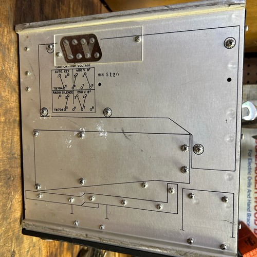 VIntage Collins CU-991/AR Impedance match HF antenna coupler Ham Radio UNTESTED - Zdjęcie 8 z 8