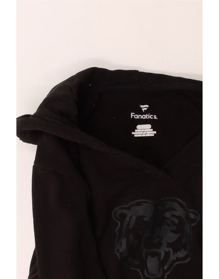 FANATICS женщин графический большой толстовка с капюшоном джемпер Великобритании 18 XL черный хлопок BH08 - Изображение 3 из 3
